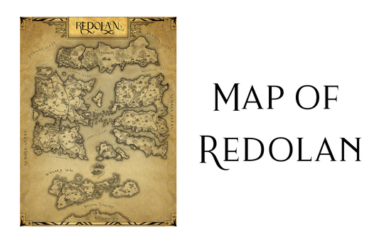 Map of Redolan with text reading the same