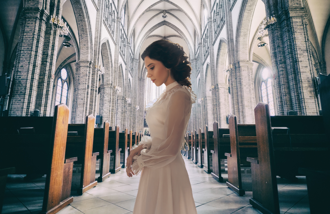 Vera in a temple